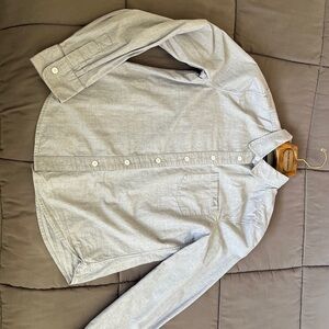 Equipment Kate Moss Light Gray Button Down Shirt